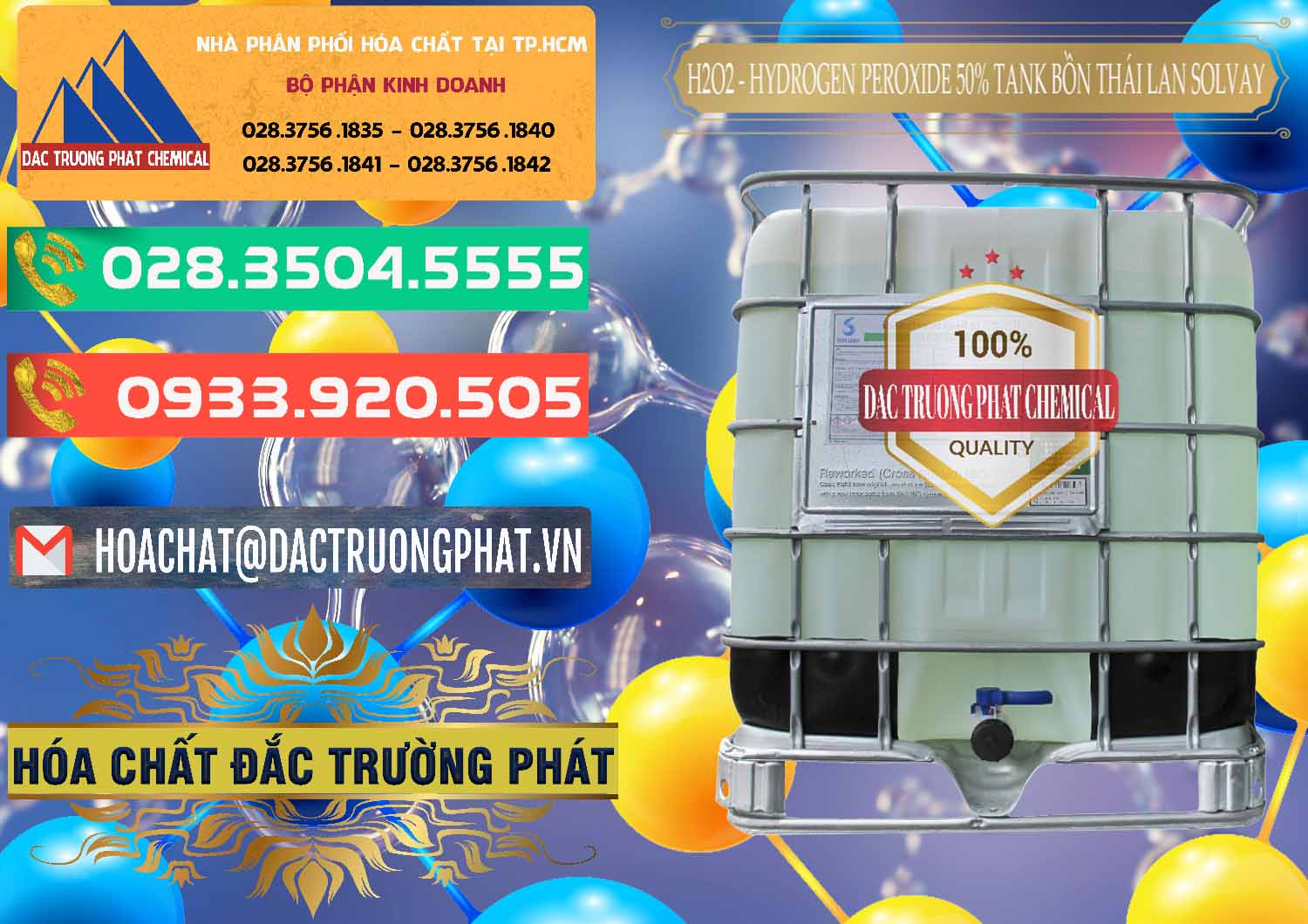 Đơn vị phân phối & bán H2O2 - Hydrogen Peroxide 50% Tank IBC Bồn Thái Lan Solvay - 0072 - Nơi nhập khẩu _ cung cấp hóa chất tại TP.HCM - congtyhoachat.com.vn