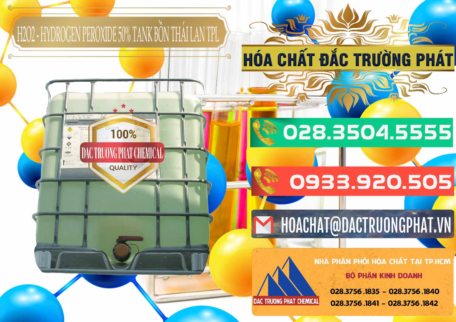 Cty chuyên bán _ cung ứng H2O2 - Hydrogen Peroxide 50% Tank IBC Bồn Thái Lan TPL - 0073 - Đơn vị chuyên cung cấp & bán hóa chất tại TP.HCM - congtyhoachat.com.vn