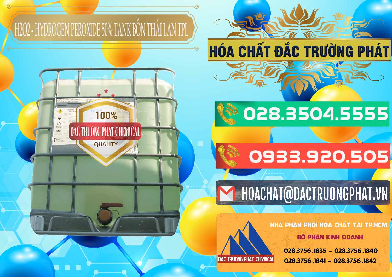 Công ty chuyên phân phối * bán Oxy H2O2 Dạng Nước - Oxy Già Tank IBC Bồn TPL Thái Đơn vị chuyên bán & cung ứng H2O2 - Hydrogen Peroxide 50% Tank IBC Bồn Thái Lan TPL - 0073 - Cty phân phối và bán hóa chất tại TP.HCM - congtyhoachat.com.vn