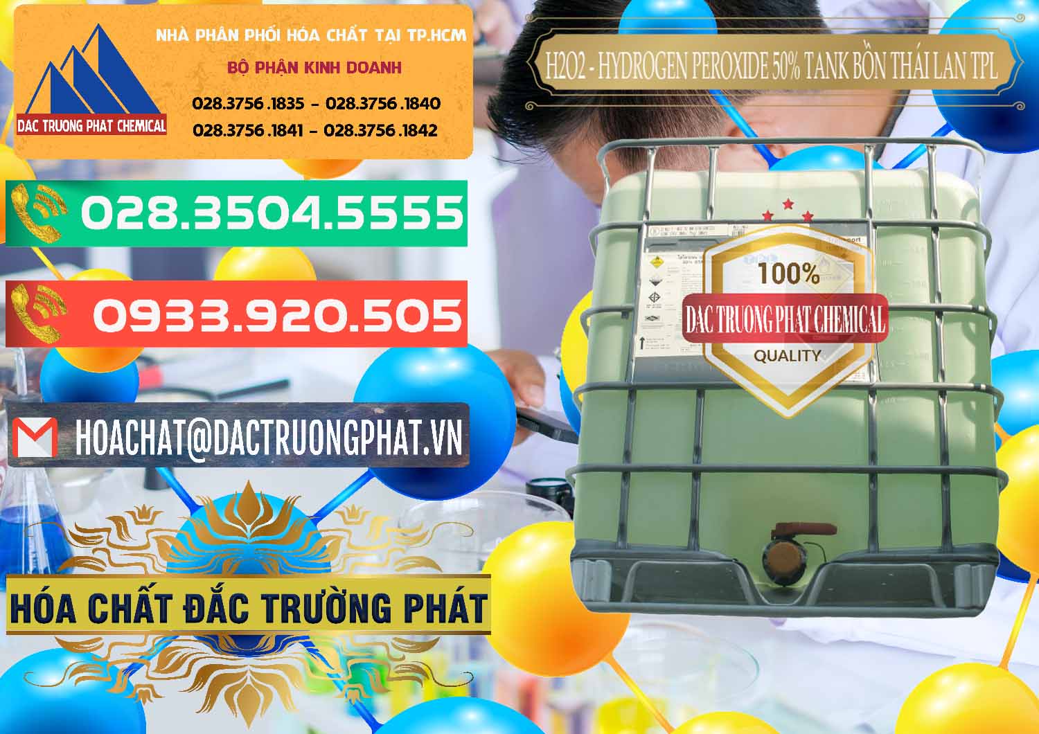 Công ty chuyên phân phối * bán Oxy H2O2 Dạng Nước - Oxy Già Tank IBC Bồn TPL Thái Cty phân phối ( bán ) H2O2 - Hydrogen Peroxide 50% Tank IBC Bồn Thái Lan TPL - 0073 - Nơi cung cấp ( nhập khẩu ) hóa chất tại TP.HCM - congtyhoachat.com.vn