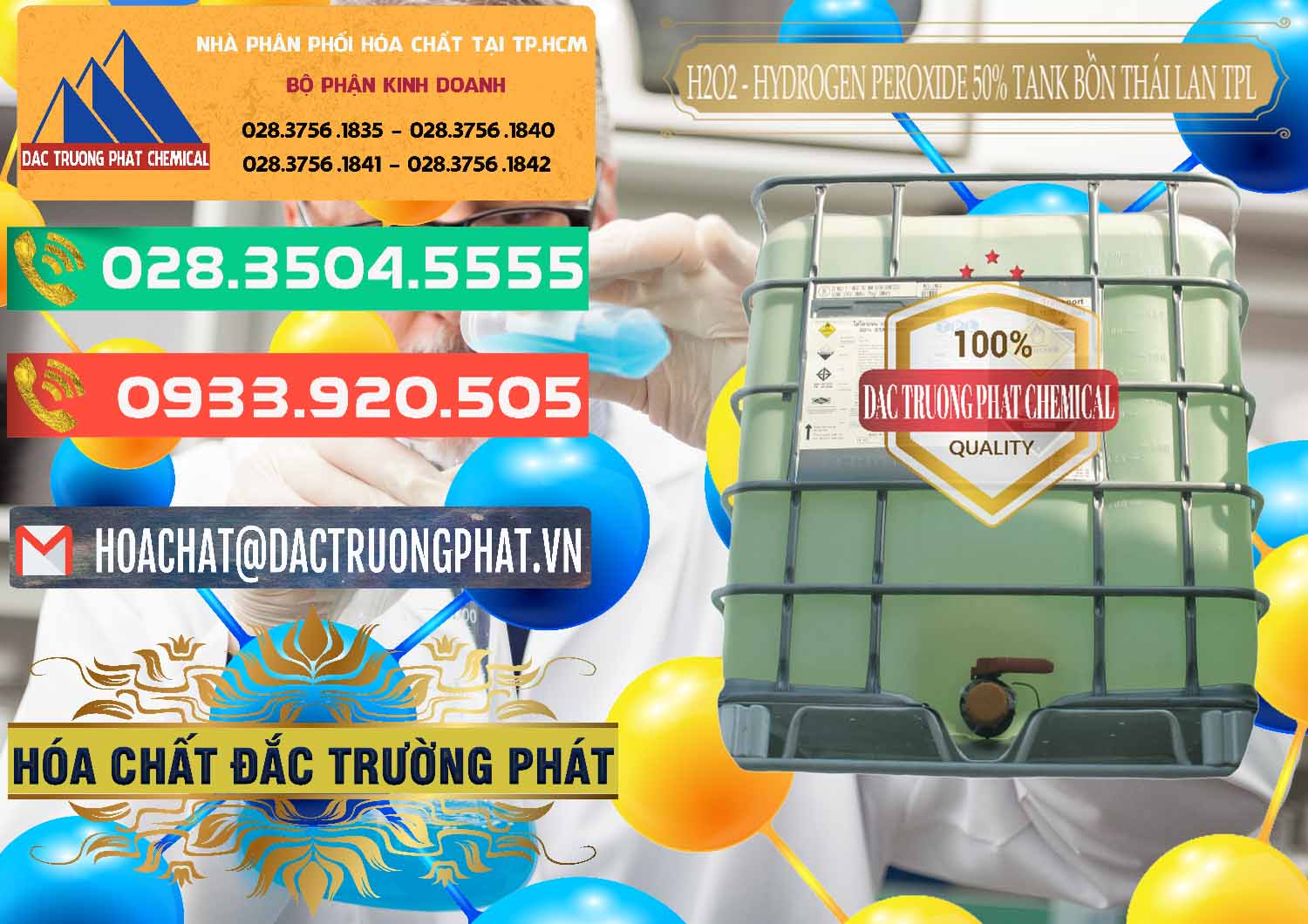 Đơn vị chuyên bán ( cung cấp ) H2O2 - Hydrogen Peroxide 50% Tank IBC Bồn Thái Lan TPL - 0073 - Cty kinh doanh ( phân phối ) hóa chất tại TP.HCM - congtyhoachat.com.vn