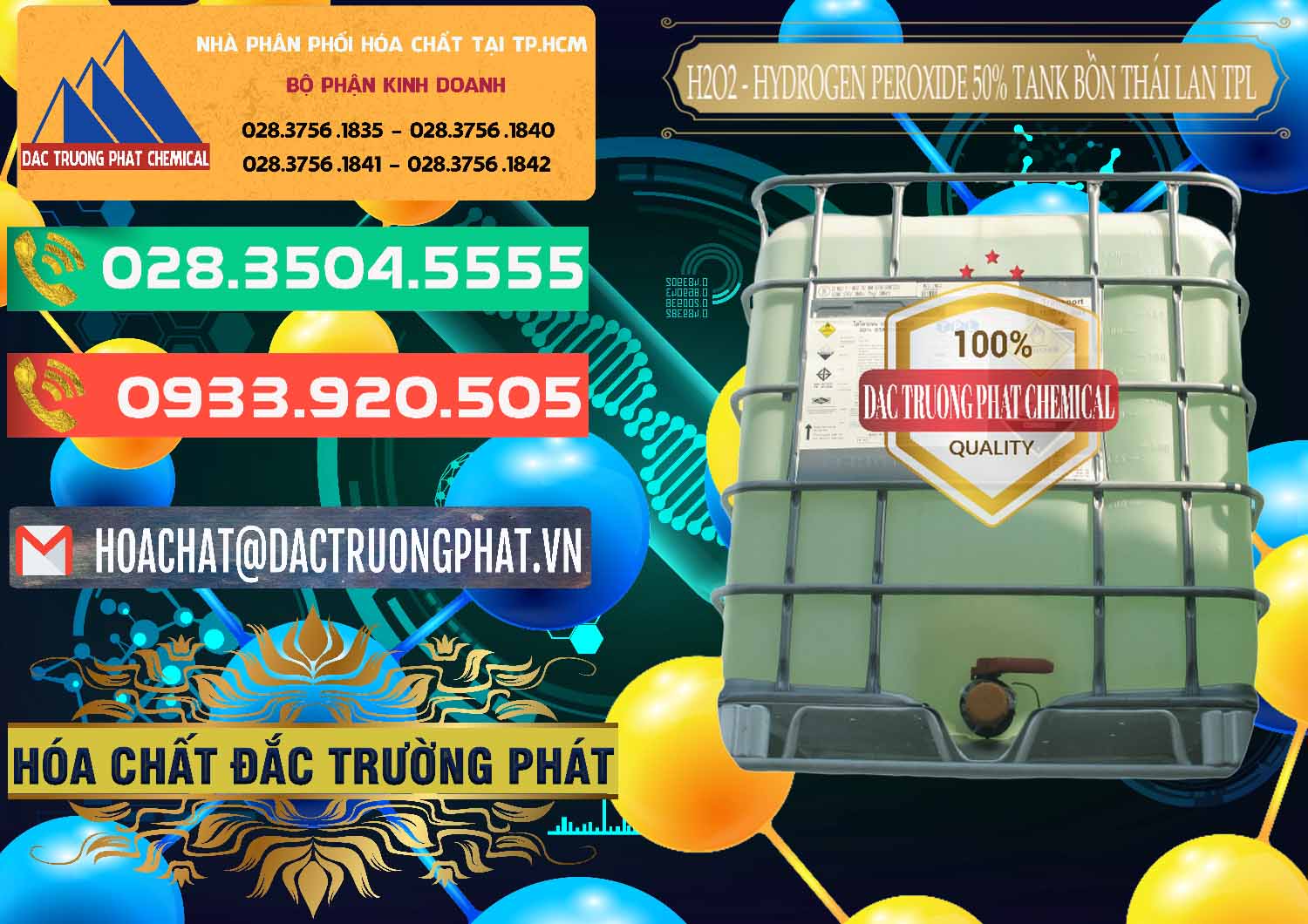 Cty bán / thương mại hóa chất Oxy Già Liquid > Hydrogen Peroxide 50% Tank IBC Bồn Thái Lan TPL Đơn vị cung ứng ( bán ) H2O2 - Hydrogen Peroxide 50% Tank IBC Bồn Thái Lan TPL - 0073 - Chuyên cung ứng - phân phối hóa chất tại TP.HCM - congtyhoachat.com.vn