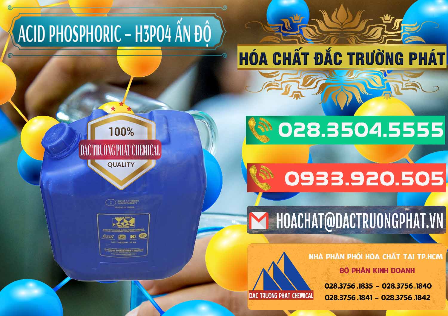 Kinh doanh _ bán Axit Phosphoric H3PO4 85% Ấn Độ - 0350 - Chuyên phân phối & cung cấp hóa chất tại TP.HCM - congtyhoachat.com.vn