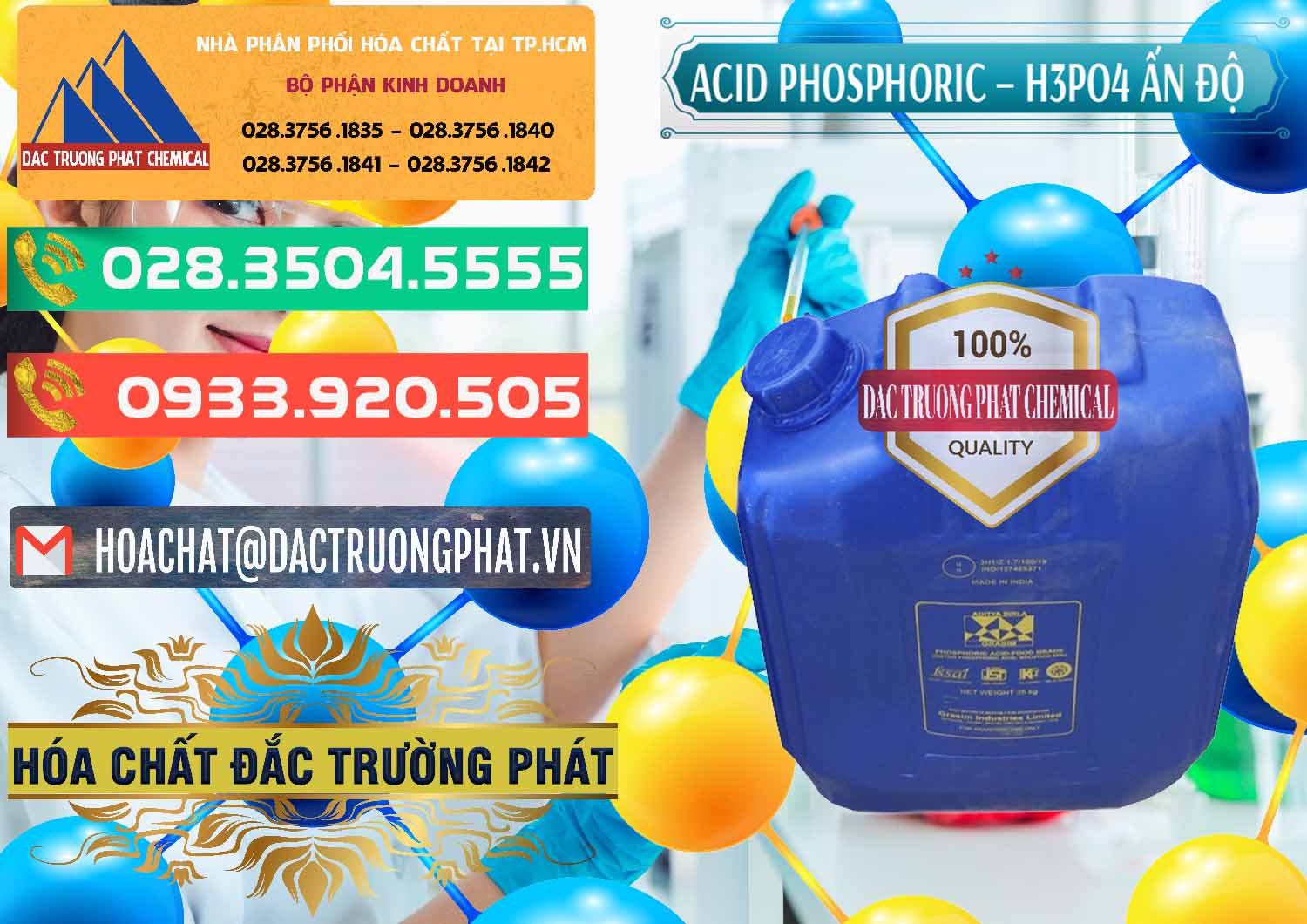 Nơi chuyên cung ứng - bán Axit Phosphoric H3PO4 85% Ấn Độ - 0350 - Công ty chuyên cung cấp - bán hóa chất tại TP.HCM - congtyhoachat.com.vn