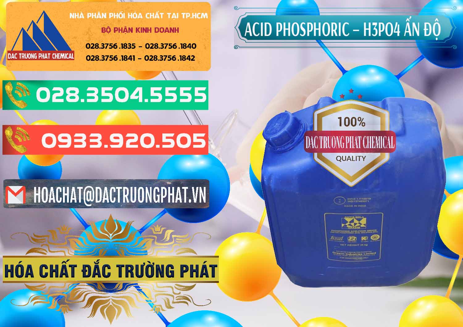 Cty chuyên bán _ cung ứng Axit Phosphoric H3PO4 85% Ấn Độ - 0350 - Chuyên nhập khẩu - phân phối hóa chất tại TP.HCM - congtyhoachat.com.vn