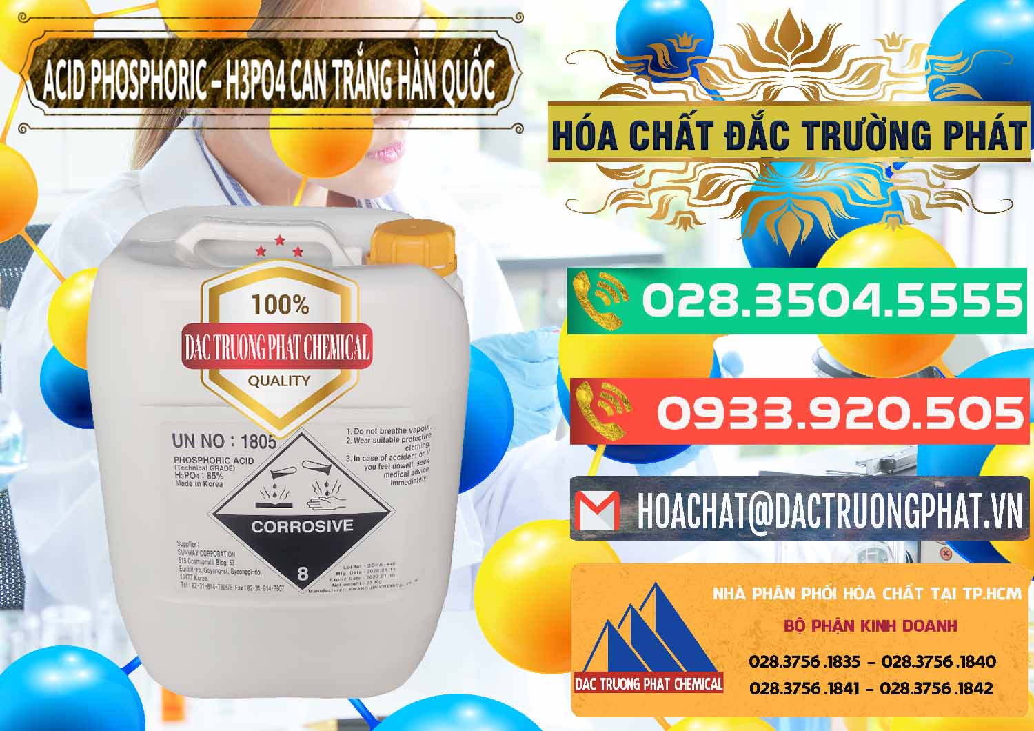 Chuyên bán & cung ứng Acid Phosphoric - Axit Phosphoric H3PO4 Can Trắng Hàn Quốc Korea - 0017 - Nhà cung cấp và kinh doanh hóa chất tại TP.HCM - congtyhoachat.com.vn