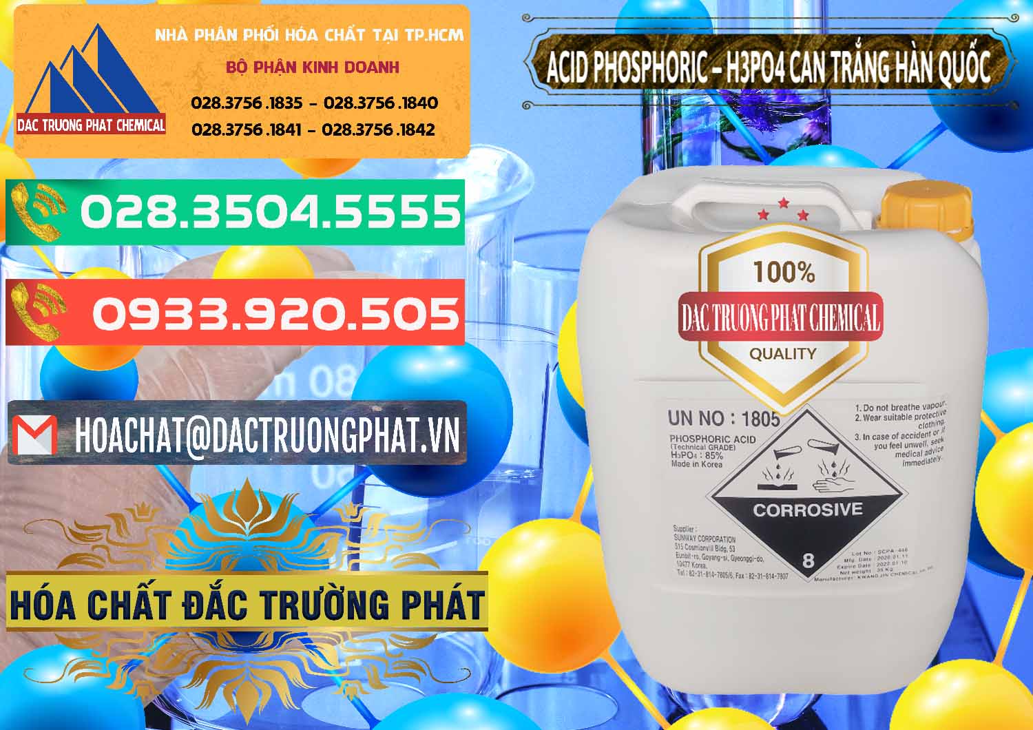 Công ty chuyên kinh doanh _ bán Acid Phosphoric - Axit Phosphoric H3PO4 Can Trắng Hàn Quốc Korea - 0017 - Nhà cung cấp và kinh doanh hóa chất tại TP.HCM - congtyhoachat.com.vn