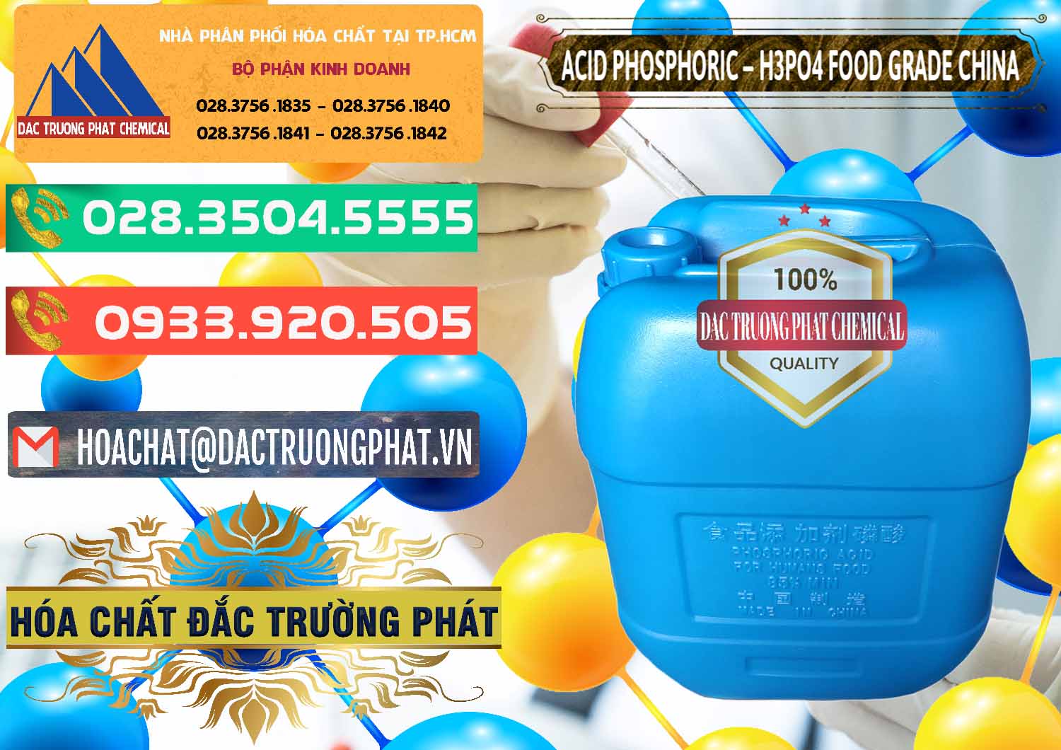 Nhập khẩu & bán Acid Phosphoric – H3PO4 85% Food Grade Trung Quốc China - 0015 - Cty chuyên phân phối và cung ứng hóa chất tại TP.HCM - congtyhoachat.com.vn