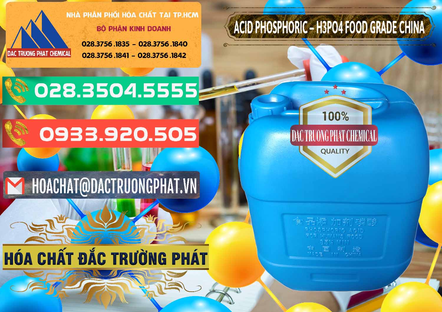 Cty chuyên bán - phân phối Acid Phosphoric – H3PO4 85% Food Grade Trung Quốc China - 0015 - Cty chuyên kinh doanh ( cung cấp ) hóa chất tại TP.HCM - congtyhoachat.com.vn
