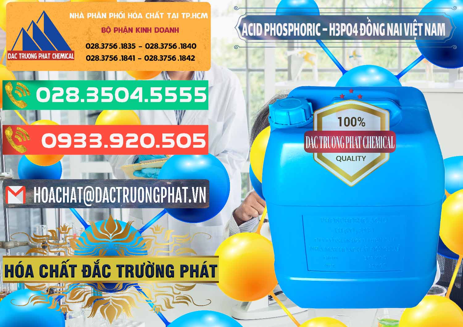 Công ty bán và cung cấp Acid Phosphoric – Axit Phosphoric 85% Đồng Nai Việt Nam - 0183 - Cty chuyên kinh doanh - phân phối hóa chất tại TP.HCM - congtyhoachat.com.vn