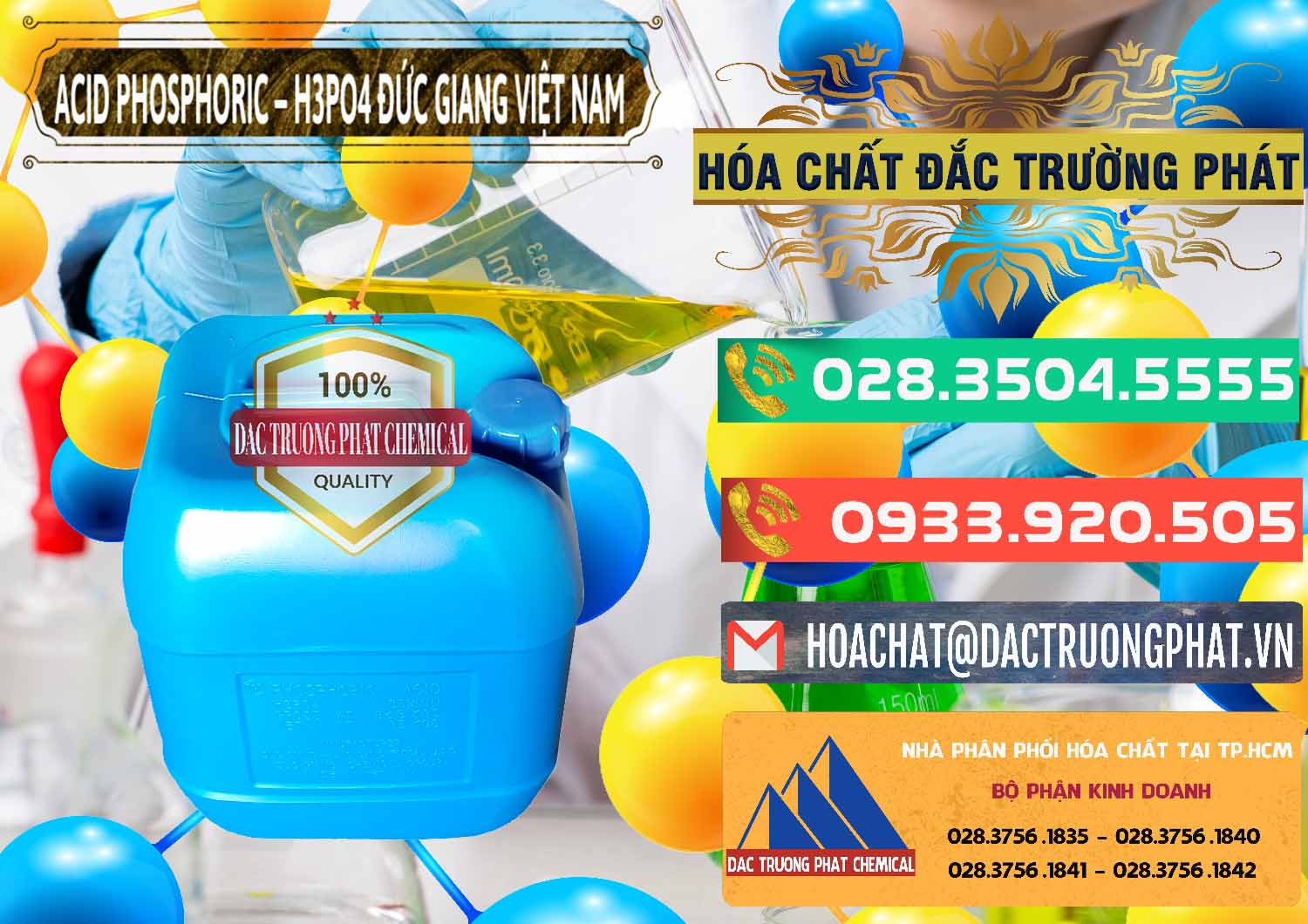 Công ty phân phối ( cung cấp ) Axit Phosphoric - Acid Phosphoric H3PO4 85% Đức Giang Việt Nam - 0184 - Đơn vị chuyên bán - cung cấp hóa chất tại TP.HCM - congtyhoachat.com.vn