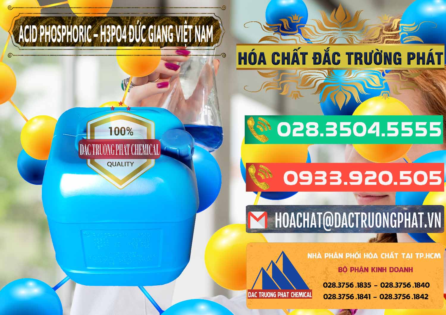 Đơn vị chuyên cung cấp và bán Axit Phosphoric - Acid Phosphoric H3PO4 85% Đức Giang Việt Nam - 0184 - Công ty chuyên phân phối và bán hóa chất tại TP.HCM - congtyhoachat.com.vn