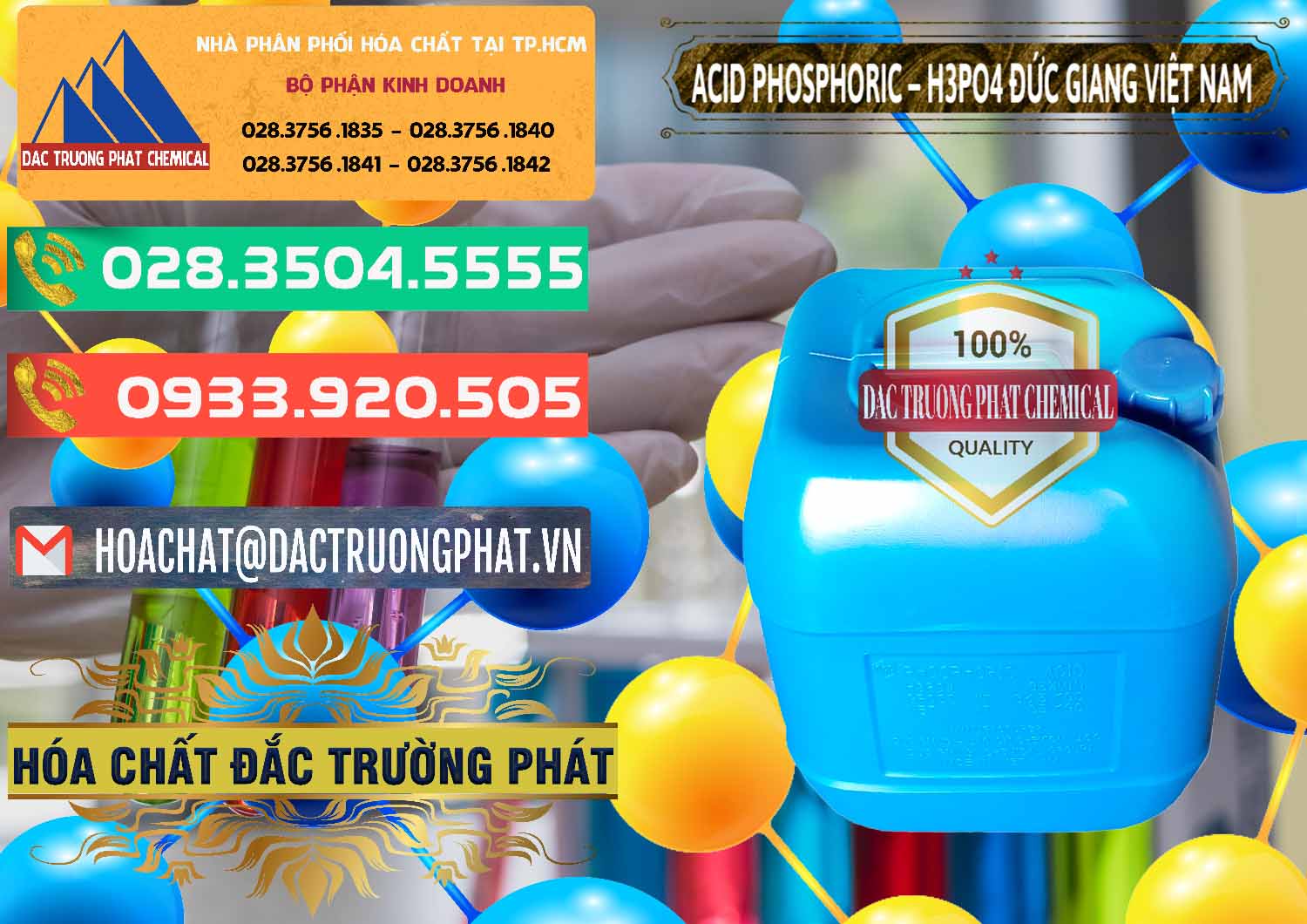 Cty chuyên bán & phân phối Axit Phosphoric - Acid Phosphoric H3PO4 85% Đức Giang Việt Nam - 0184 - Nơi chuyên bán - cung ứng hóa chất tại TP.HCM - congtyhoachat.com.vn