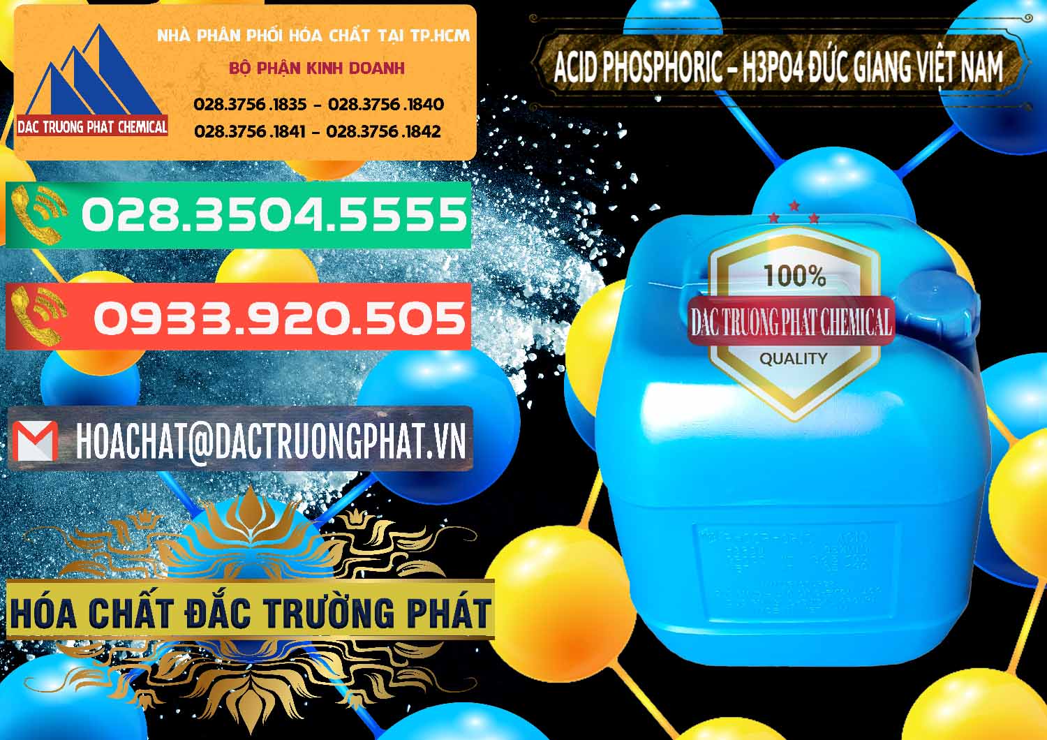 Chuyên bán - cung cấp Axit Phosphoric - Acid Phosphoric H3PO4 85% Đức Giang Việt Nam - 0184 - Nhà cung cấp - kinh doanh hóa chất tại TP.HCM - congtyhoachat.com.vn
