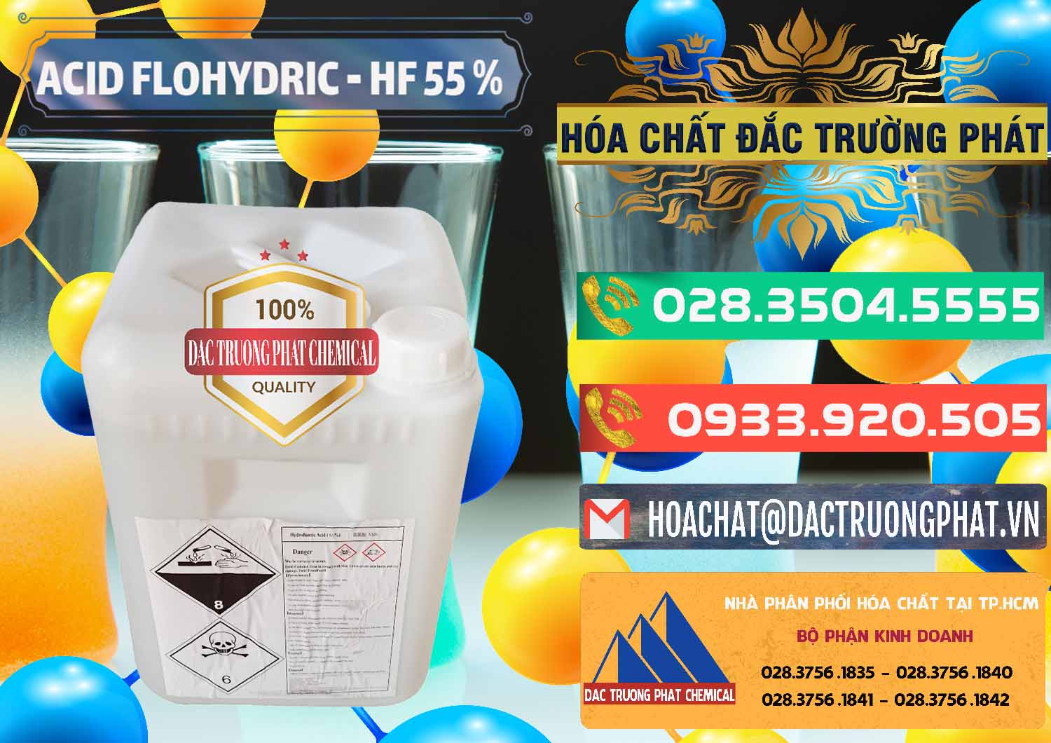 Chuyên kinh doanh & bán Axit HF - Acid HF 55% Can Trắng Trung Quốc China - 0079 - Nơi chuyên nhập khẩu & cung cấp hóa chất tại TP.HCM - congtyhoachat.com.vn