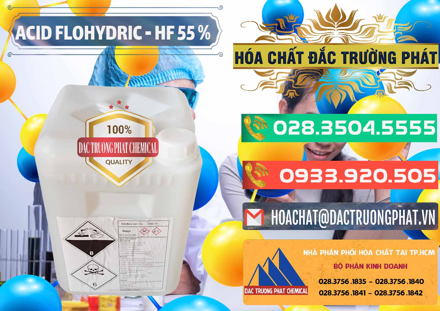 Chuyên bán - phân phối Axit HF - Acid HF 55% Can Trắng Trung Quốc China - 0079 - Công ty chuyên cung cấp & nhập khẩu hóa chất tại TP.HCM - congtyhoachat.com.vn