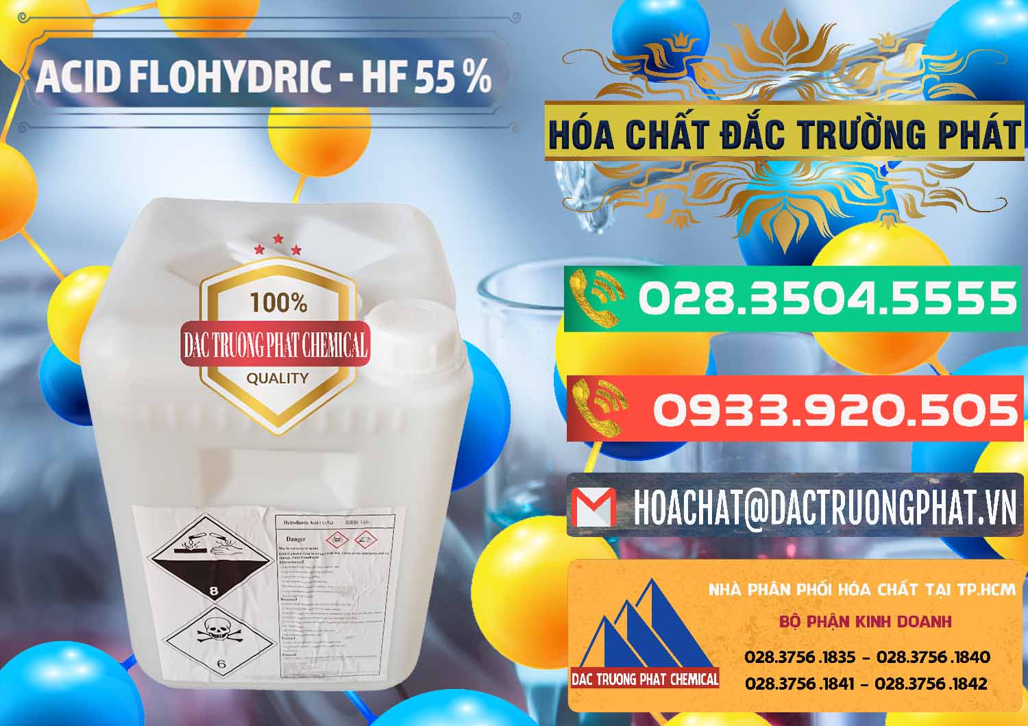 Đơn vị phân phối và bán Axit HF - Acid HF 55% Can Trắng Trung Quốc China - 0079 - Nơi chuyên nhập khẩu - cung cấp hóa chất tại TP.HCM - congtyhoachat.com.vn