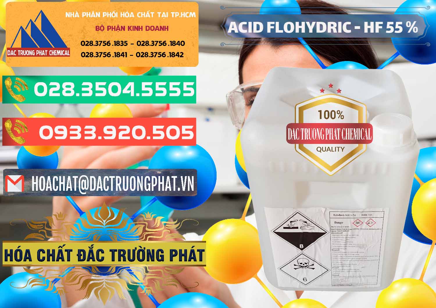 Nơi bán _ phân phối Axit HF - Acid HF 55% Can Trắng Trung Quốc China - 0079 - Nơi chuyên nhập khẩu và cung cấp hóa chất tại TP.HCM - congtyhoachat.com.vn