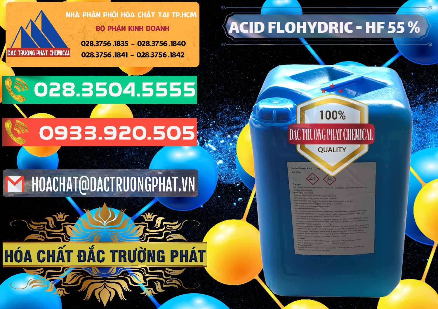 Đơn vị chuyên bán - cung ứng Axit HF - Acid HF 55% Can Xanh Trung Quốc China - 0080 - Nhà nhập khẩu & cung cấp hóa chất tại TP.HCM - congtyhoachat.com.vn