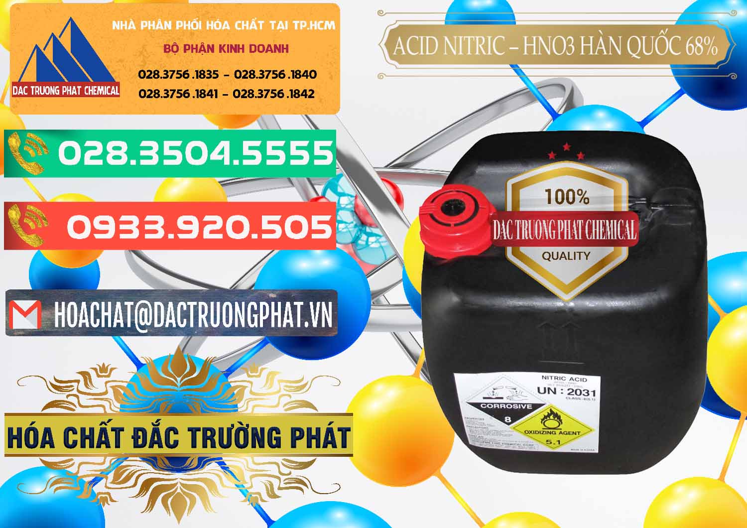 Nơi chuyên cung ứng & bán Acid Nitric – Axit Nitric HNO3 68% Huchem Hàn Quốc Korea - 0030 - Đơn vị cung cấp & bán hóa chất tại TP.HCM - congtyhoachat.com.vn