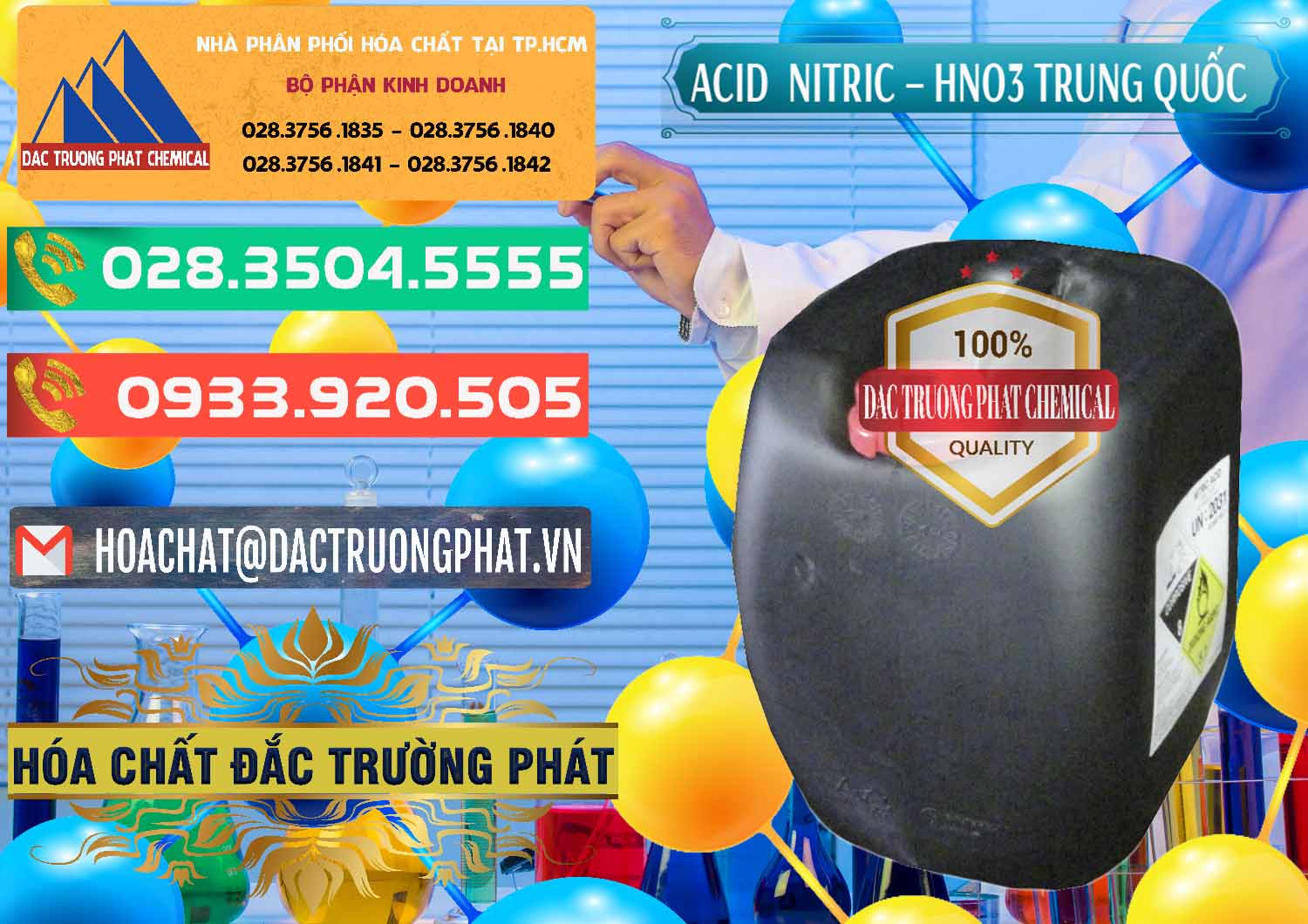 Nhà phân phối _ bán Acid Nitric – Axit Nitric HNO3 68% Trung Quốc China - 0343 - Nơi phân phối _ kinh doanh hóa chất tại TP.HCM - congtyhoachat.com.vn