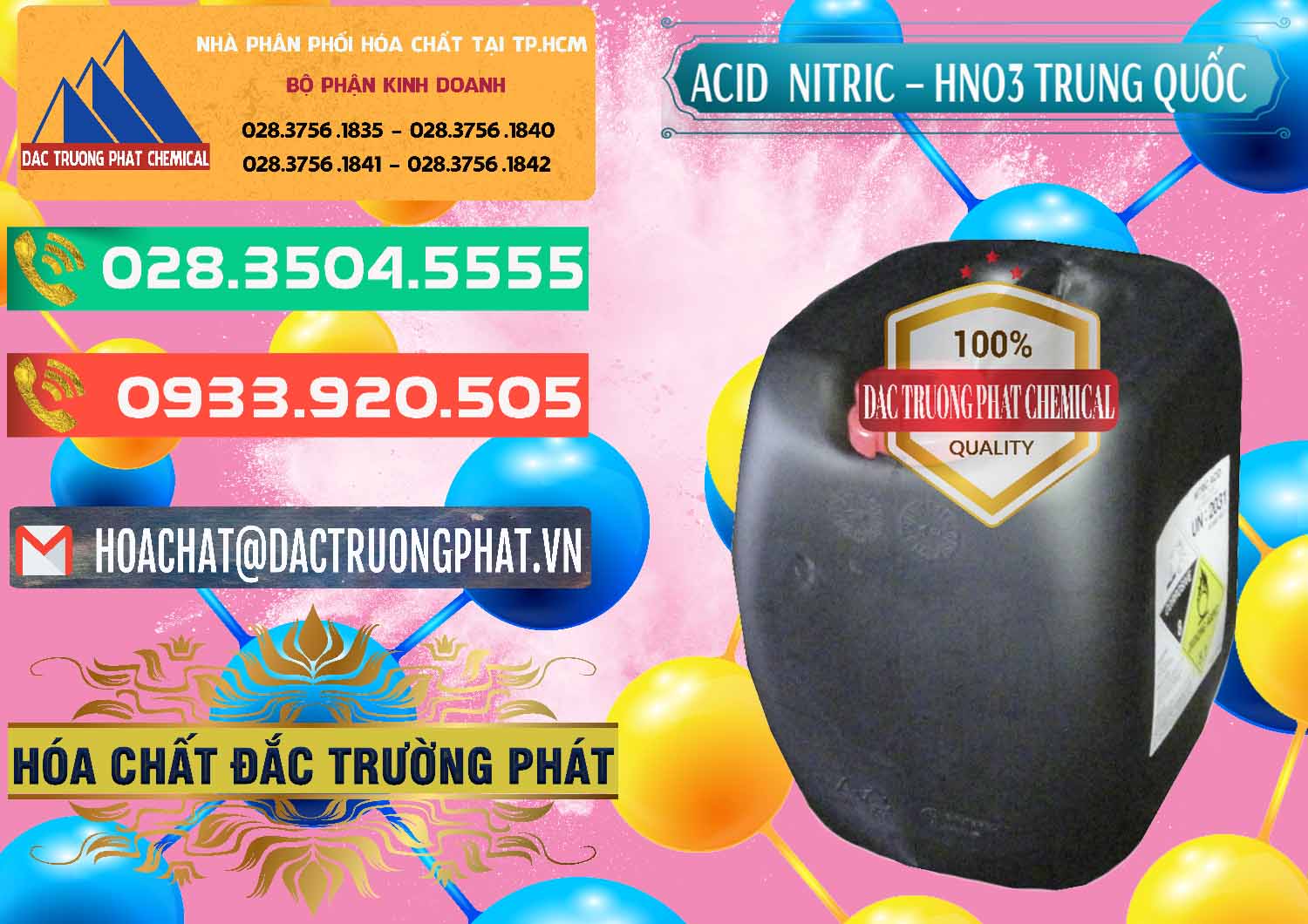 Nơi chuyên bán _ phân phối Acid Nitric – Axit Nitric HNO3 68% Trung Quốc China - 0343 - Nơi bán - cung cấp hóa chất tại TP.HCM - congtyhoachat.com.vn