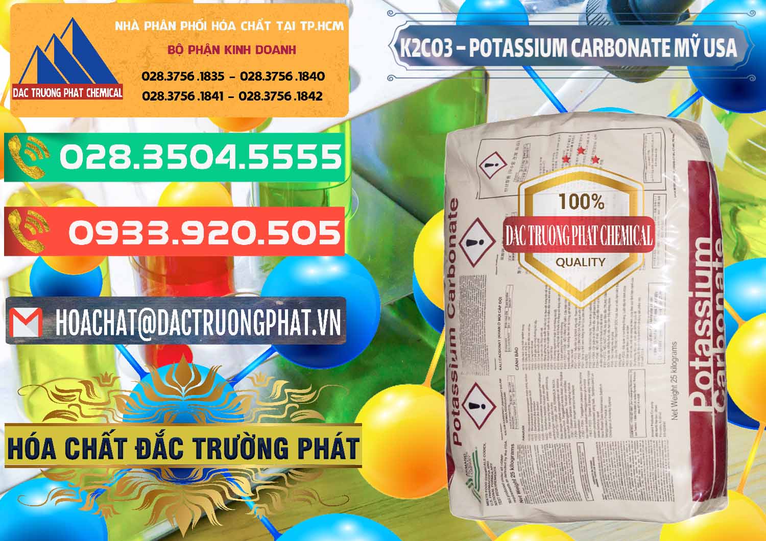 Cty cung cấp và bán K2Co3 – Potassium Carbonate Mỹ USA - 0082 - Chuyên phân phối và nhập khẩu hóa chất tại TP.HCM - congtyhoachat.com.vn
