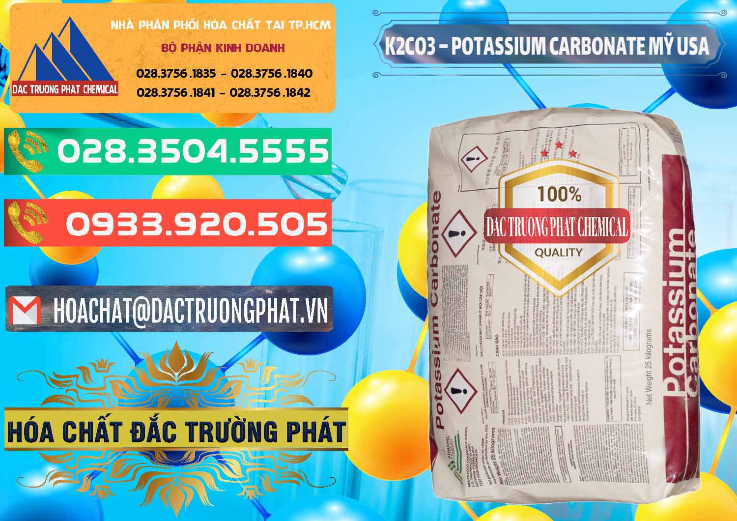 Công ty chuyên bán _ phân phối K2Co3 – Potassium Carbonate Mỹ USA - 0082 - Nơi chuyên bán ( cung cấp ) hóa chất tại TP.HCM - congtyhoachat.com.vn