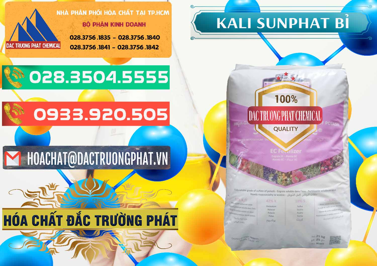 Chuyên nhập khẩu - bán Kali Sunphat – K2SO4 Bỉ Belgium - 0406 - Nơi chuyên bán ( phân phối ) hóa chất tại TP.HCM - congtyhoachat.com.vn