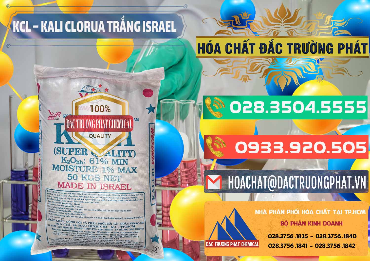 Nơi kinh doanh & bán KCL – Kali Clorua Trắng Israel - 0087 - Nơi chuyên phân phối & cung ứng hóa chất tại TP.HCM - congtyhoachat.com.vn