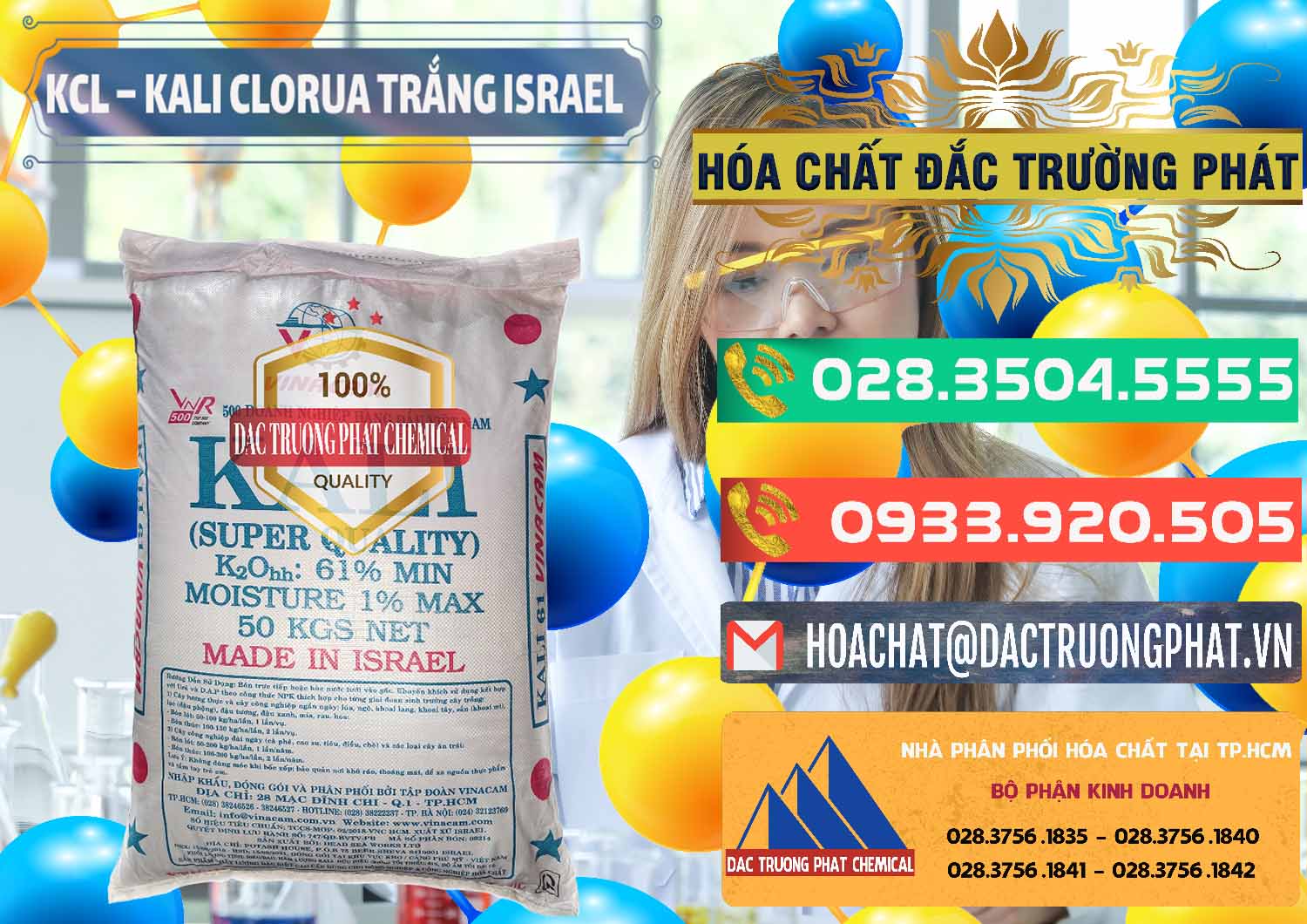 Nơi chuyên kinh doanh - bán KCL – Kali Clorua Trắng Israel - 0087 - Công ty chuyên nhập khẩu ( cung cấp ) hóa chất tại TP.HCM - congtyhoachat.com.vn
