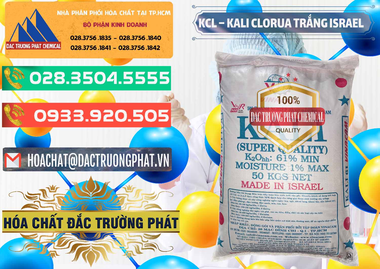 Cty chuyên kinh doanh ( bán ) KCL – Kali Clorua Trắng Israel - 0087 - Nơi phân phối & cung ứng hóa chất tại TP.HCM - congtyhoachat.com.vn