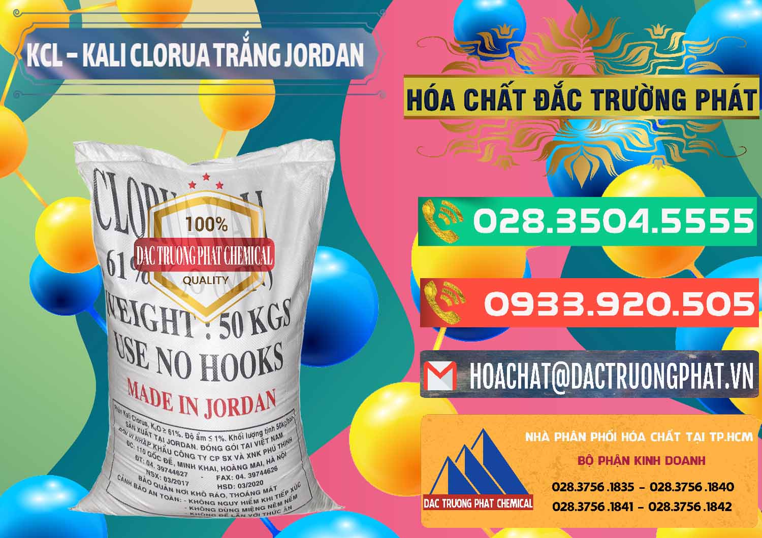 Nơi kinh doanh - bán KCL – Kali Clorua Trắng Jordan - 0088 - Công ty kinh doanh ( cung cấp ) hóa chất tại TP.HCM - congtyhoachat.com.vn