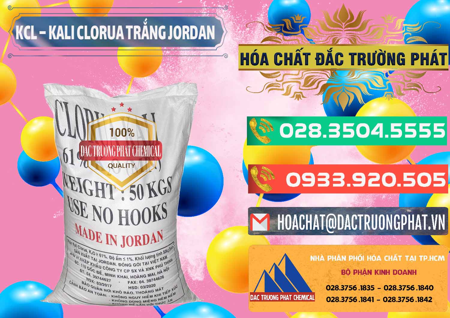 Cty chuyên nhập khẩu & bán KCL – Kali Clorua Trắng Jordan - 0088 - Đơn vị cung cấp _ bán hóa chất tại TP.HCM - congtyhoachat.com.vn