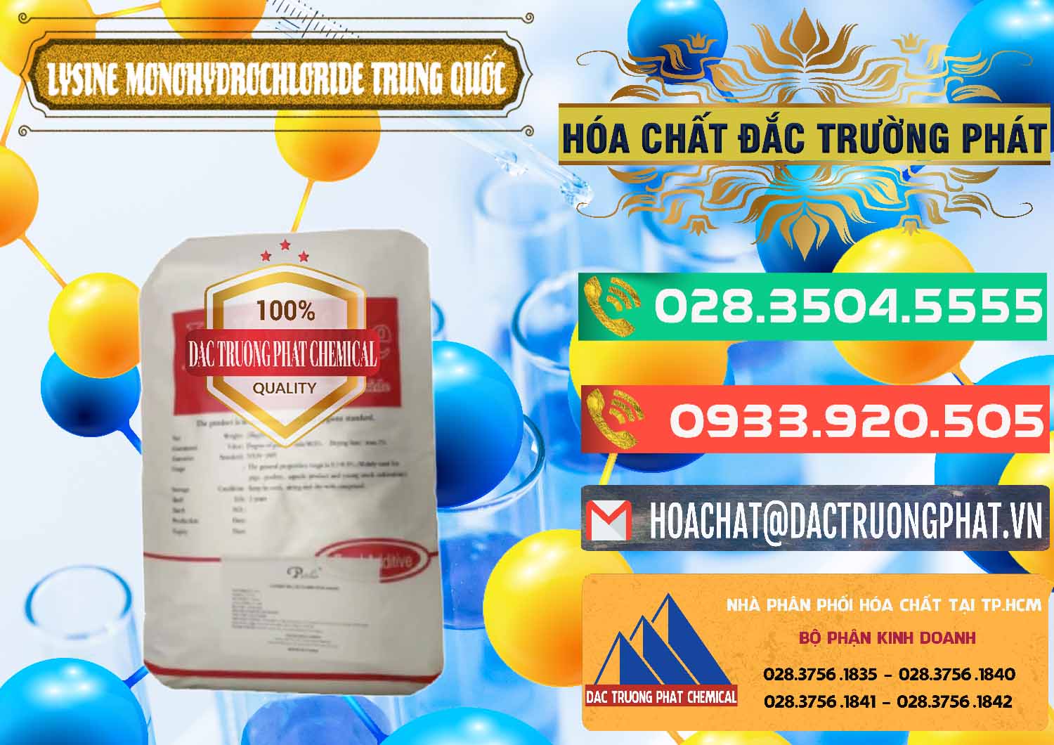 Cty chuyên cung ứng & bán L-Lysine Monohydrochloride Feed Grade Trung Quốc China - 0454 - Nơi chuyên phân phối - bán hóa chất tại TP.HCM - congtyhoachat.com.vn
