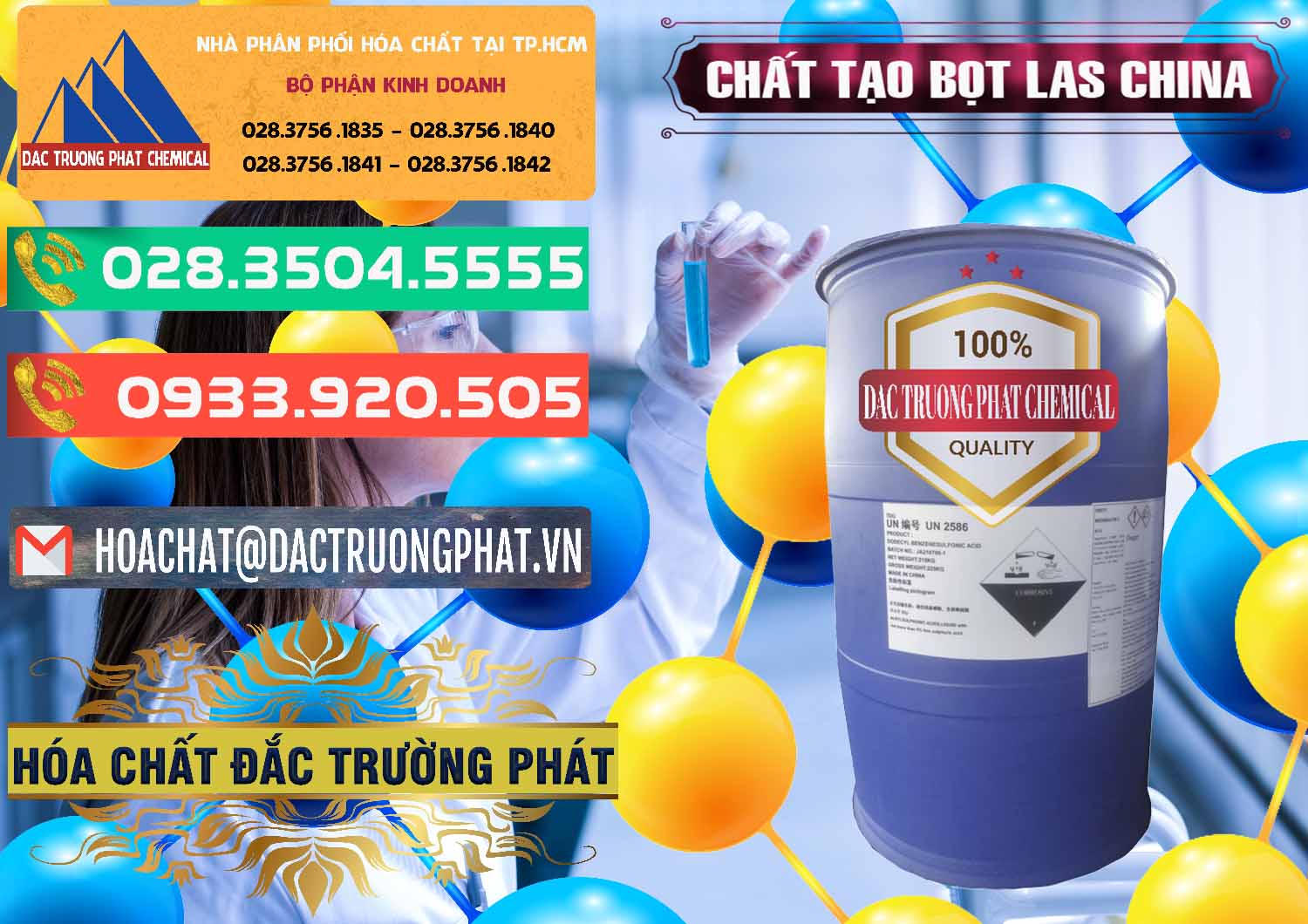 Nơi chuyên nhập khẩu ( bán ) Chất tạo bọt Las Trung Quốc China - 0451 - Chuyên phân phối _ cung cấp hóa chất tại TP.HCM - congtyhoachat.com.vn