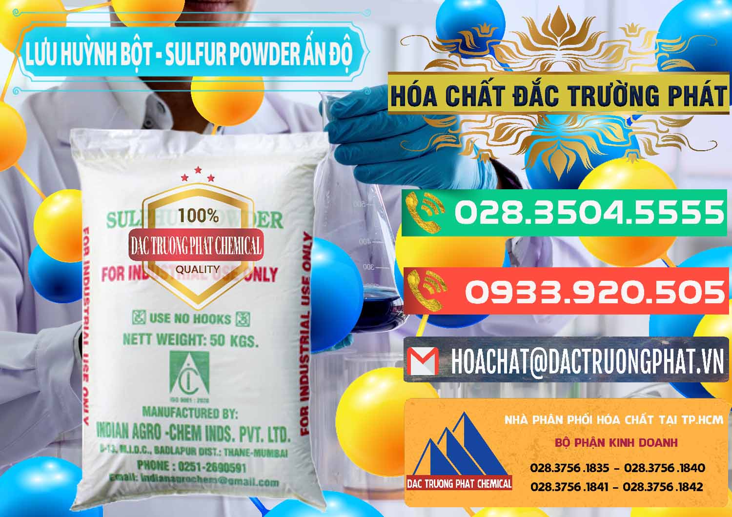 Nhà cung ứng ( bán ) Lưu huỳnh Bột - Sulfur Powder Ấn Độ India - 0347 - Cung cấp và bán hóa chất tại TP.HCM - congtyhoachat.com.vn