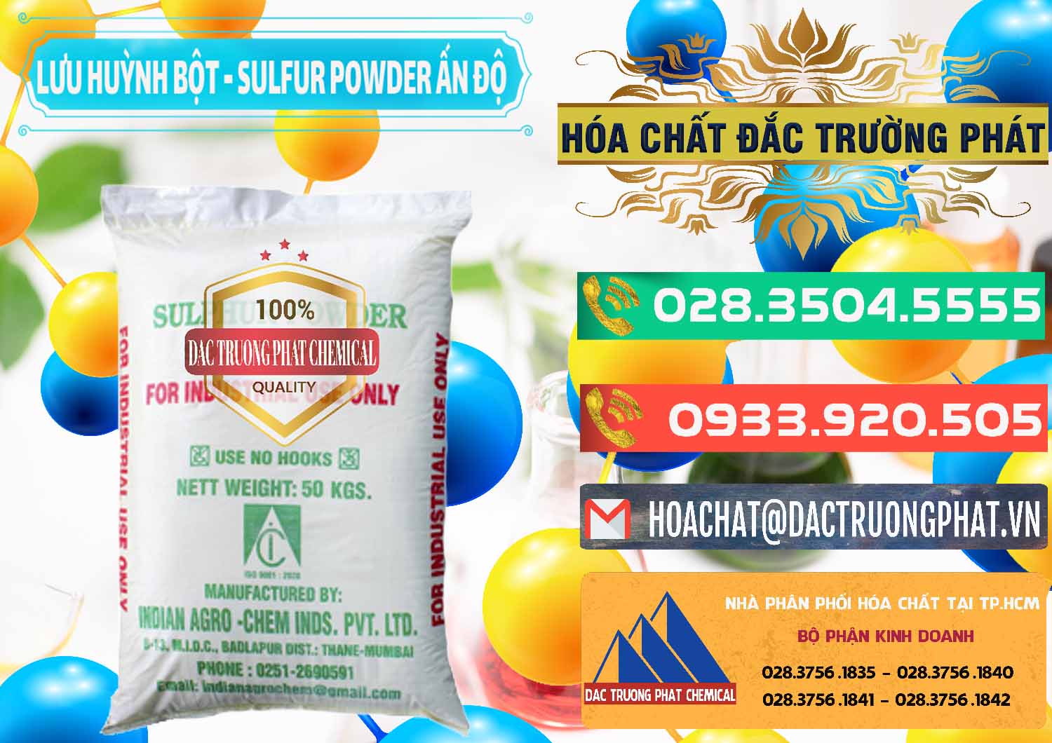 Nhập khẩu ( bán ) Lưu huỳnh Bột - Sulfur Powder Ấn Độ India - 0347 - Nơi phân phối và bán hóa chất tại TP.HCM - congtyhoachat.com.vn