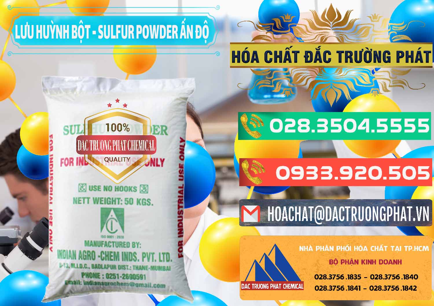 Đơn vị bán ( cung cấp ) Lưu huỳnh Bột - Sulfur Powder Ấn Độ India - 0347 - Đơn vị nhập khẩu - phân phối hóa chất tại TP.HCM - congtyhoachat.com.vn