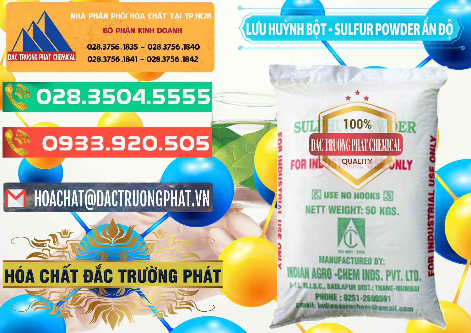 Chuyên phân phối và bán Lưu huỳnh Bột - Sulfur Powder Ấn Độ India - 0347 - Nơi cung cấp ( nhập khẩu ) hóa chất tại TP.HCM - congtyhoachat.com.vn