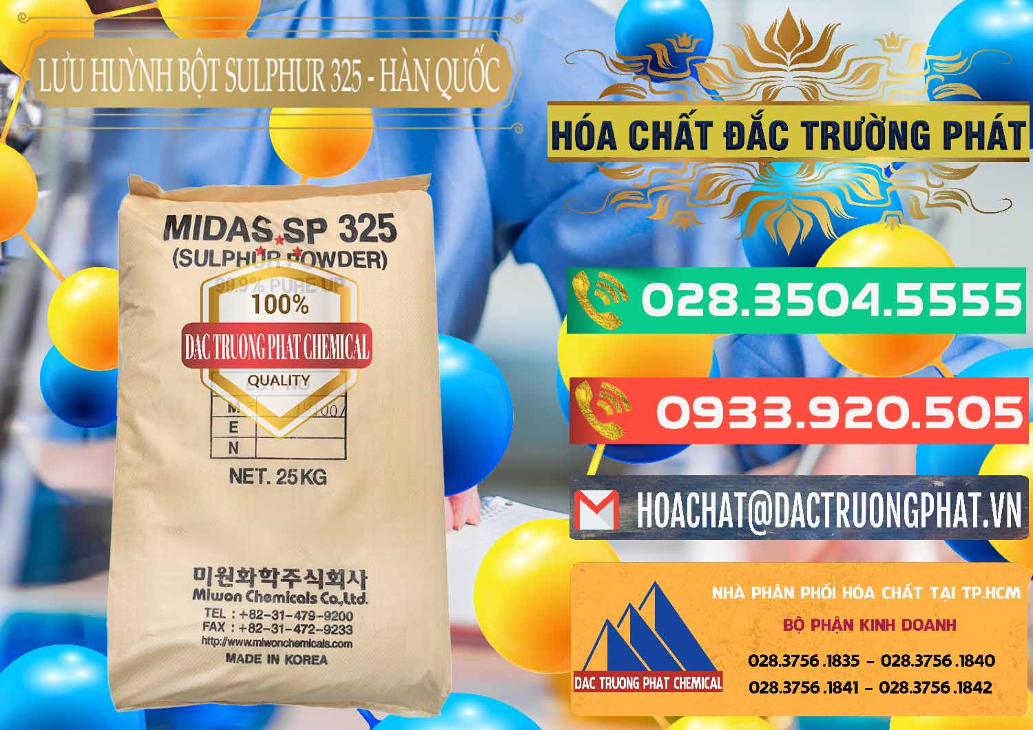 Đơn vị chuyên bán và cung cấp Lưu huỳnh Bột - Sulfur Powder Midas SP 325 Hàn Quốc Korea - 0198 - Cung cấp ( phân phối ) hóa chất tại TP.HCM - congtyhoachat.com.vn