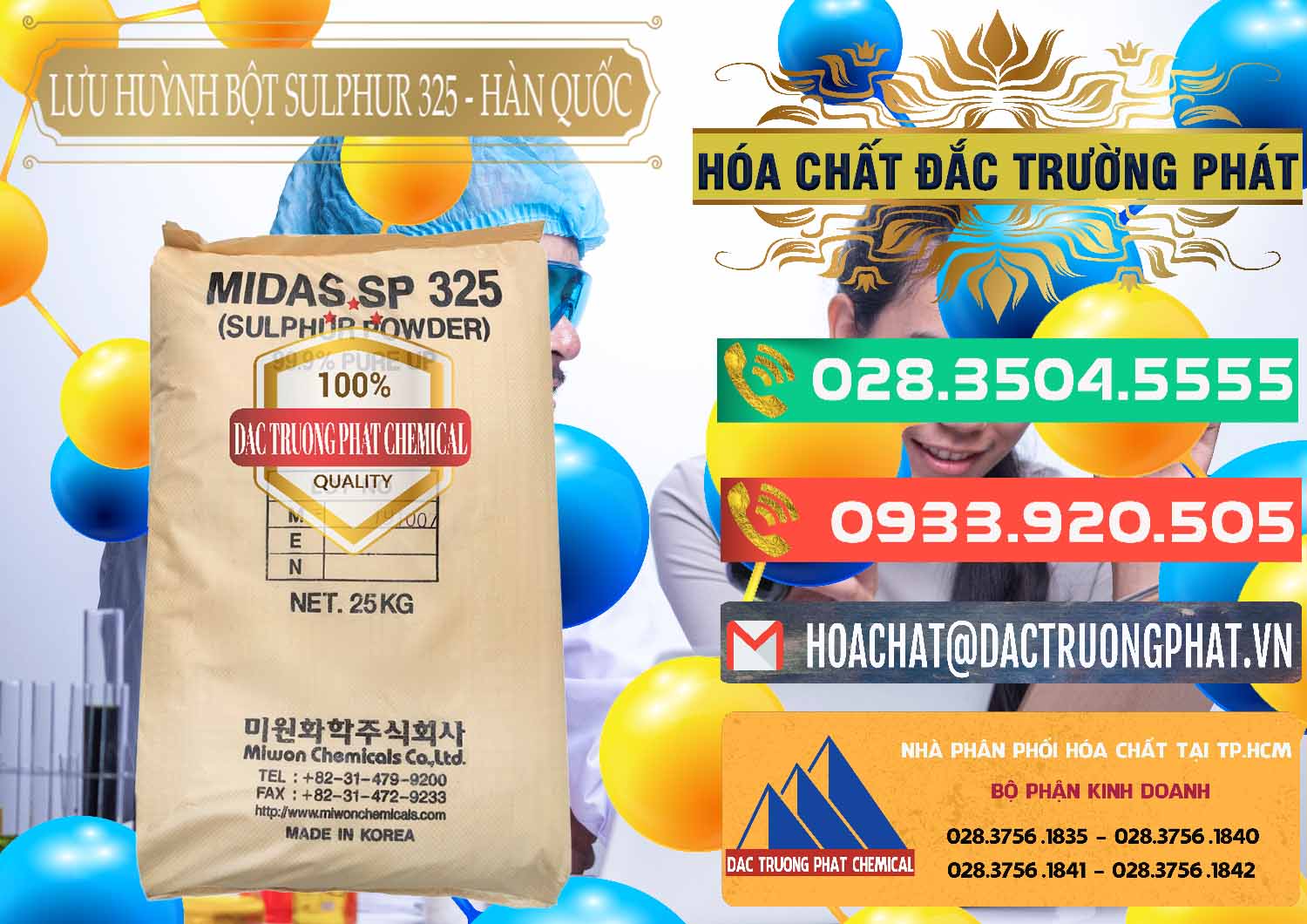 Chuyên bán & cung ứng Lưu huỳnh Bột - Sulfur Powder Midas SP 325 Hàn Quốc Korea - 0198 - Cty phân phối ( cung cấp ) hóa chất tại TP.HCM - congtyhoachat.com.vn