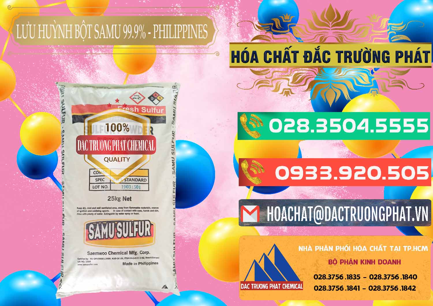 Bán Lưu huỳnh Bột - Sulfur Powder Samu Philippines - 0201 - Phân phối - nhập khẩu hóa chất tại TP.HCM - congtyhoachat.com.vn