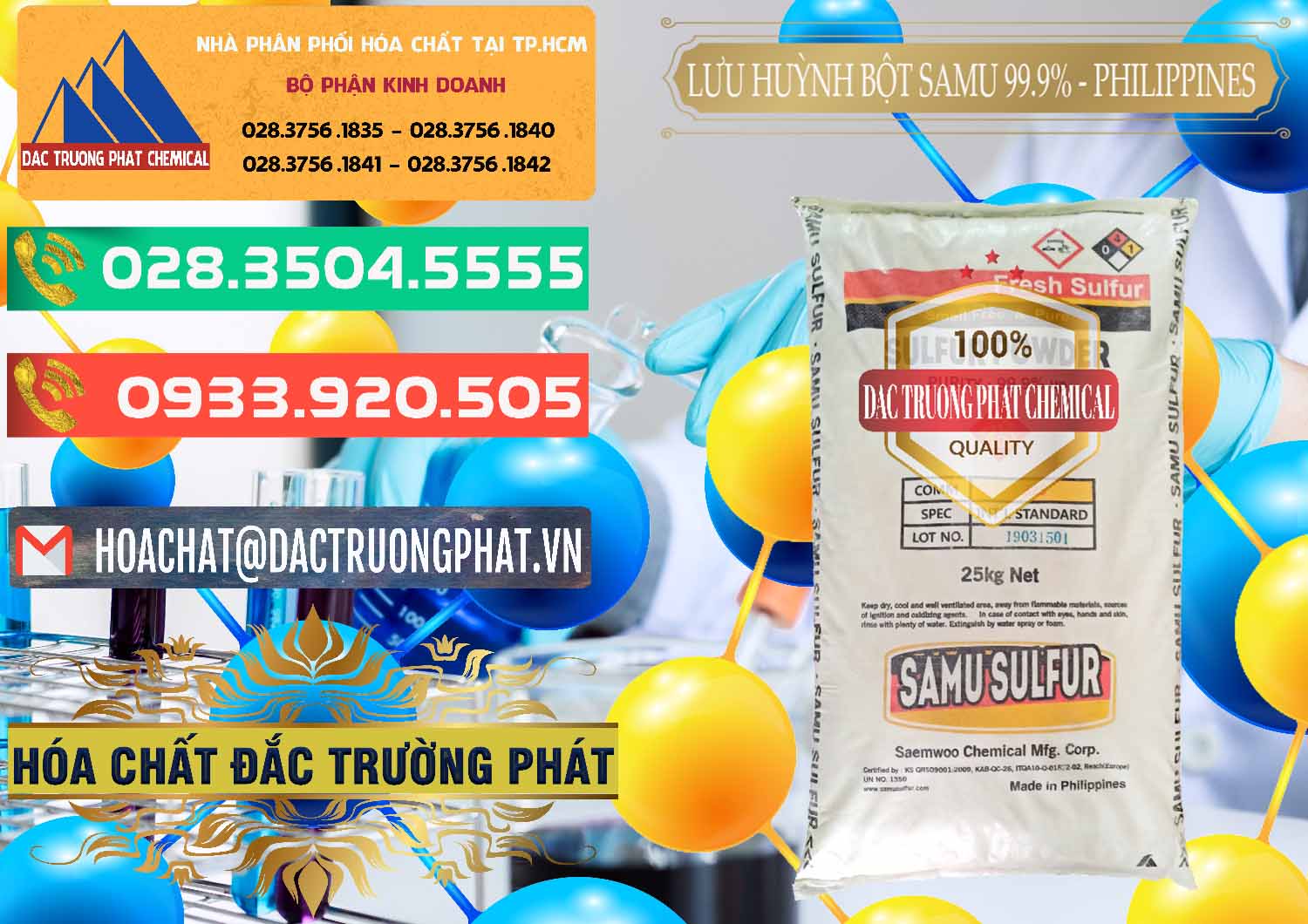 Đơn vị kinh doanh & bán Lưu huỳnh Bột - Sulfur Powder Samu Philippines - 0201 - Đơn vị cung cấp & bán hóa chất tại TP.HCM - congtyhoachat.com.vn