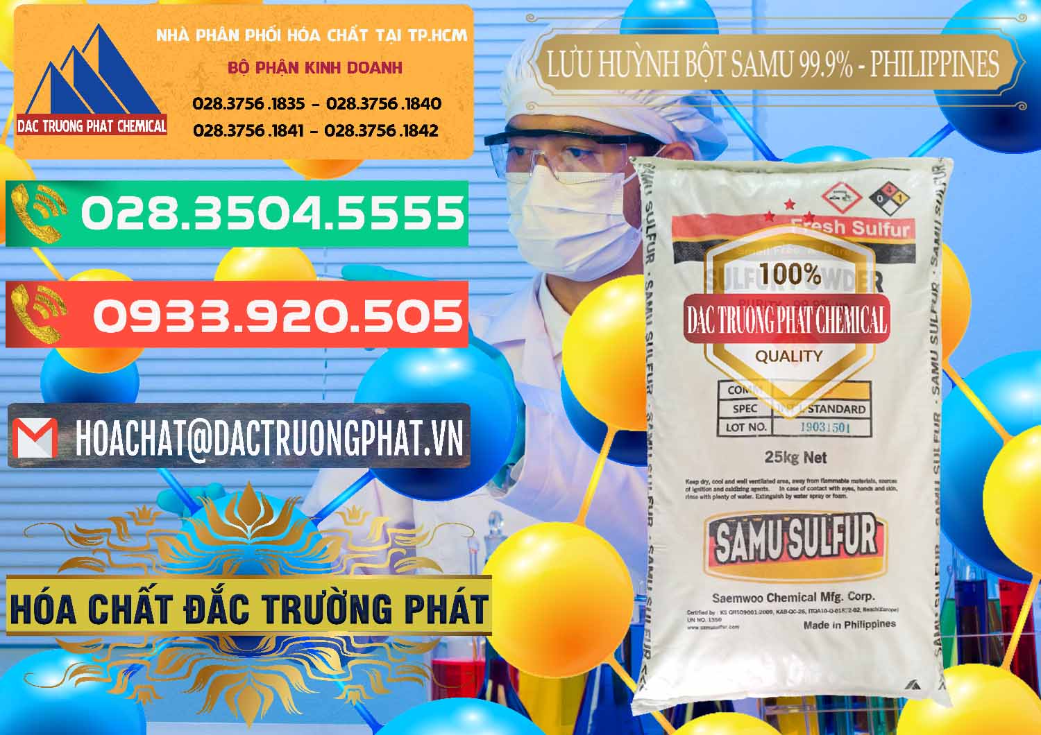 Nơi chuyên bán và phân phối Lưu huỳnh Bột - Sulfur Powder Samu Philippines - 0201 - Đơn vị bán ( cung cấp ) hóa chất tại TP.HCM - congtyhoachat.com.vn