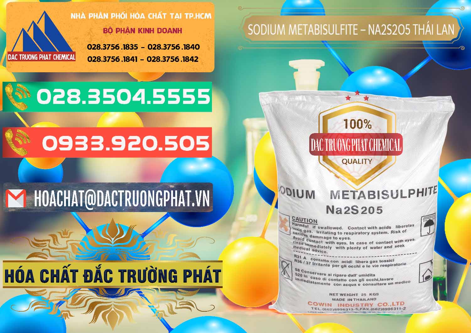 Đơn vị bán - cung ứng Sodium Metabisulfite - NA2S2O5 Thái Lan Cowin - 0145 - Nơi cung cấp và nhập khẩu hóa chất tại TP.HCM - congtyhoachat.com.vn