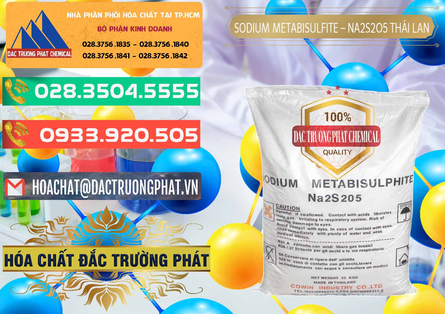 Cung cấp & bán Sodium Metabisulfite - NA2S2O5 Thái Lan Cowin - 0145 - Đơn vị chuyên nhập khẩu - cung cấp hóa chất tại TP.HCM - congtyhoachat.com.vn
