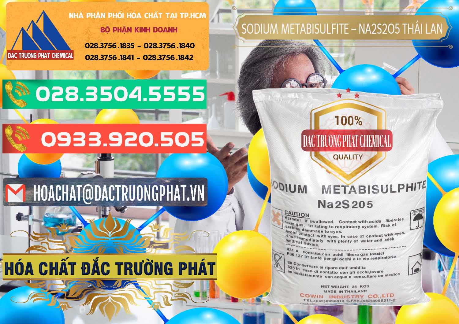 Công ty chuyên nhập khẩu ( bán ) Sodium Metabisulfite - NA2S2O5 Thái Lan Cowin - 0145 - Cty cung ứng và phân phối hóa chất tại TP.HCM - congtyhoachat.com.vn