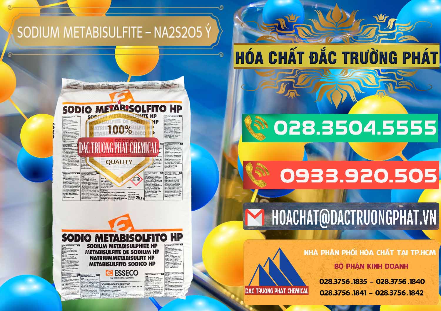 Đơn vị chuyên bán ( phân phối ) Sodium Metabisulfite - NA2S2O5 Food Grade Esseco Ý Italy - 0146 - Nhà cung cấp & kinh doanh hóa chất tại TP.HCM - congtyhoachat.com.vn
