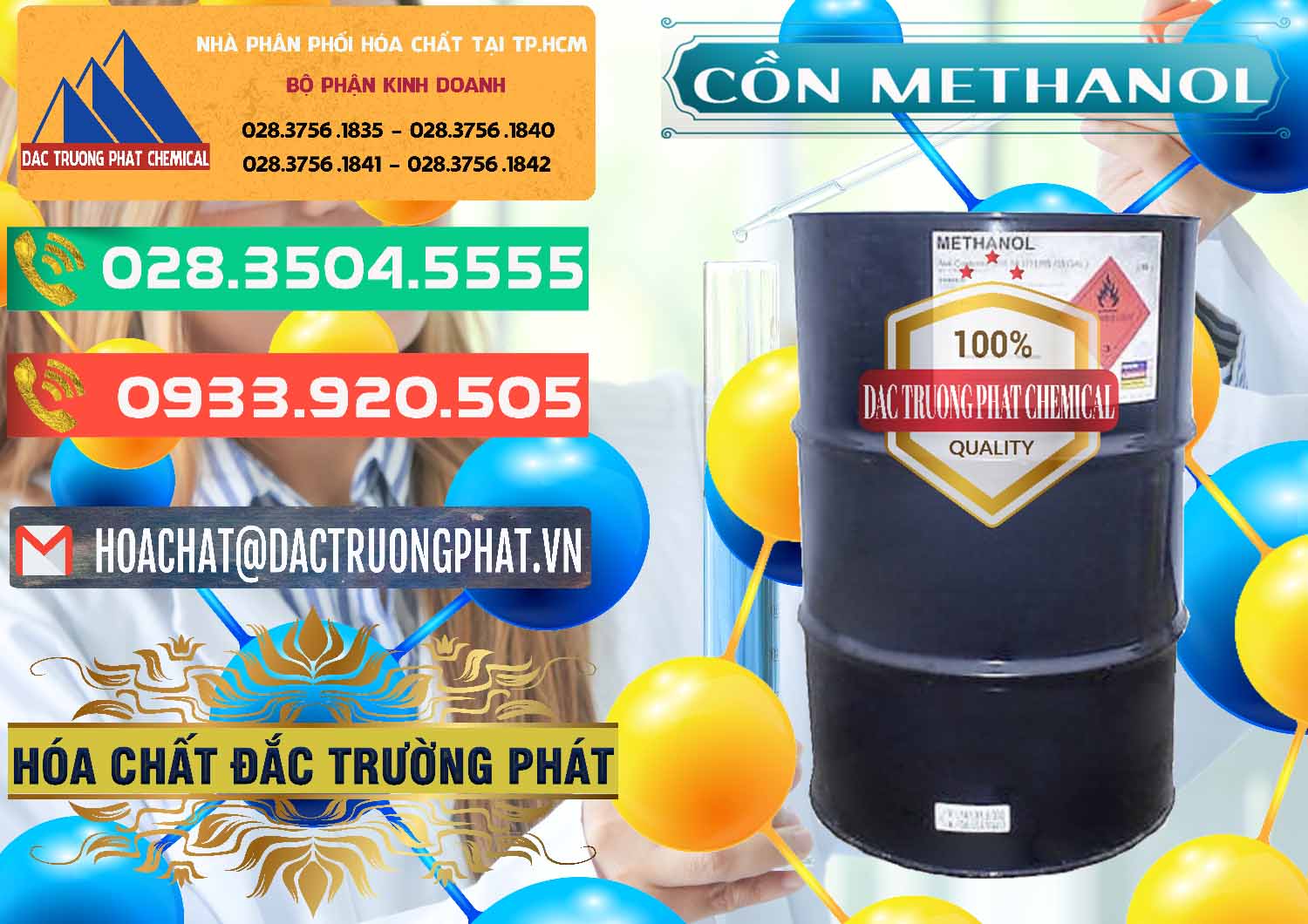 Đơn vị kinh doanh - bán Cồn Methanol - Methyl Alcohol Mã Lai Malaysia - 0331 - Nhà cung cấp - nhập khẩu hóa chất tại TP.HCM - congtyhoachat.com.vn